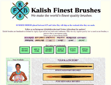 Tablet Screenshot of kalishfinestbrushes.biz